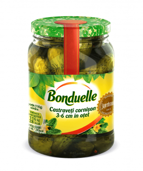 Castraveti Cornichon Bonduelle, Borcan, 580 ml